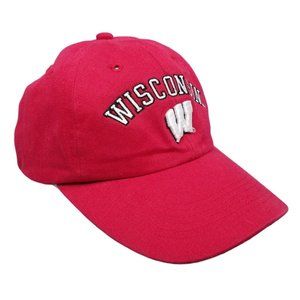 Wisconsin Badgers Cap Hat Trucker Embroidered Red